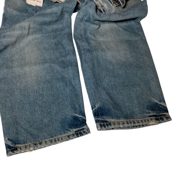 Free People Jeans 25 R Button Fly Distressed Cropped Frayed Holes Hippie Pants - Picture 9 of 16